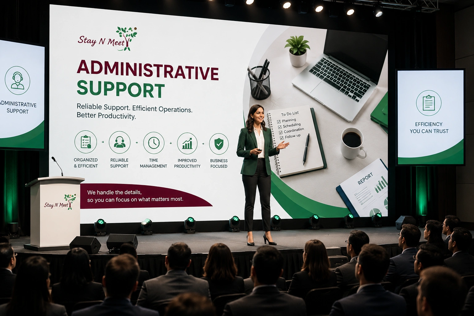 Speaker at professional conference